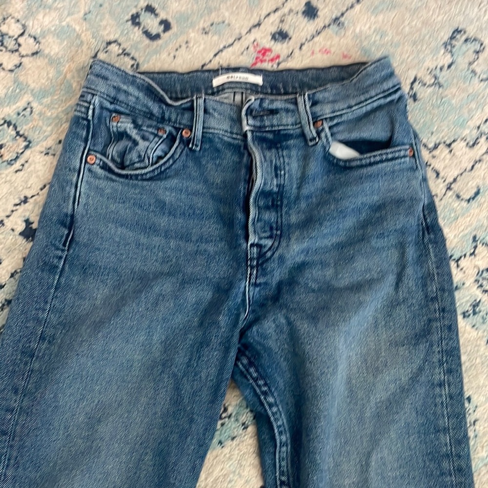 Grlfrnd blue skinny jeans good condition